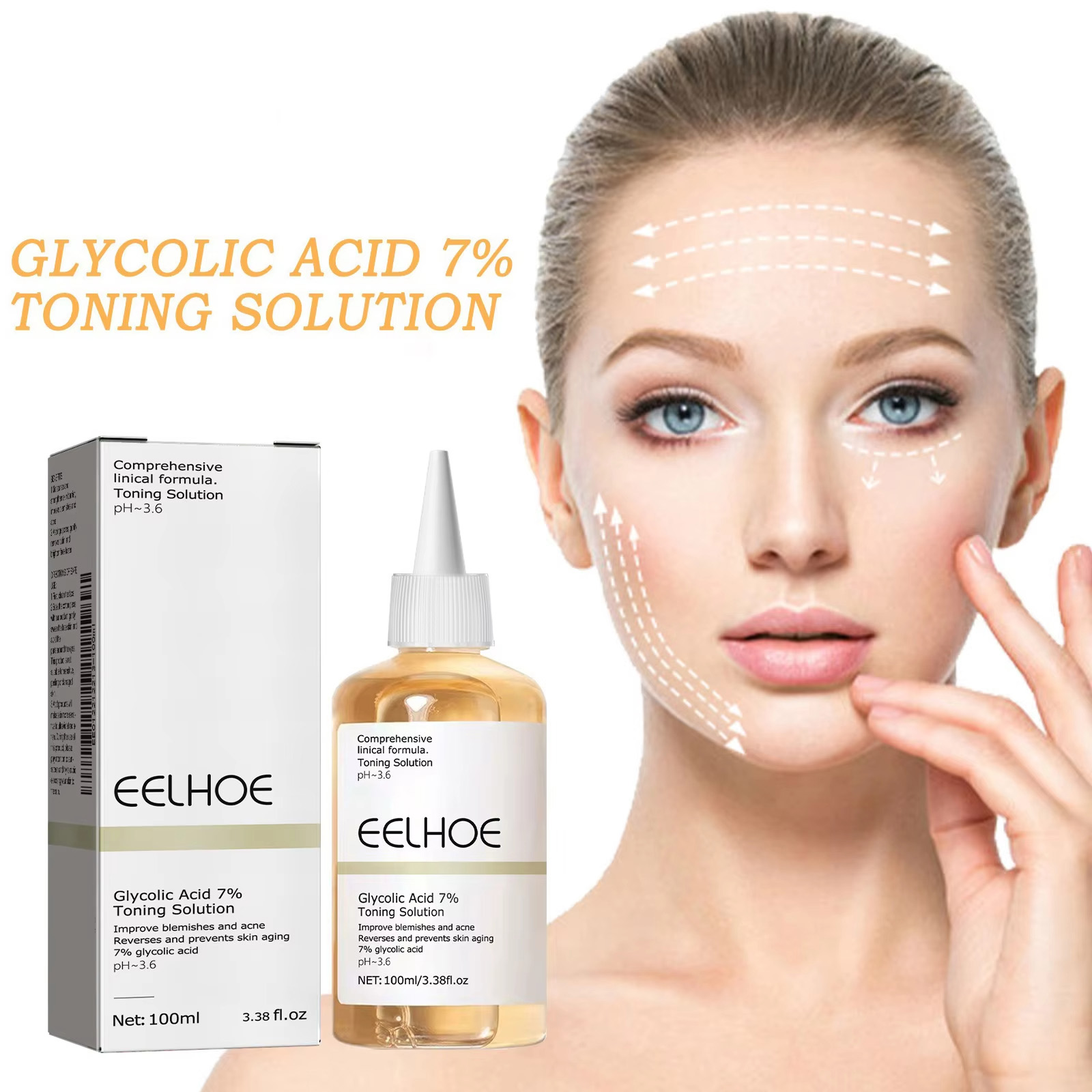 Skincare Skintific - Kwas glikolowy 7% Roztwór tonizujący Peelingujący