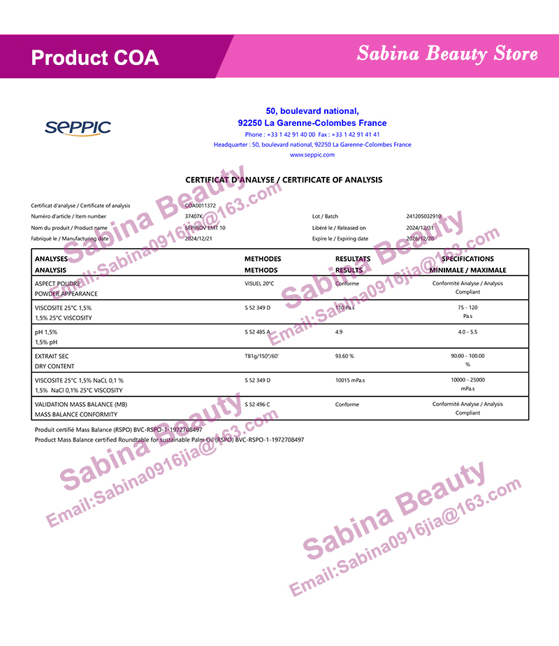 Składnik kosmetyczny SEPINOV E – Skincare Ingredients recenzja i cena